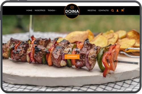 Tienda online WordPress desarrollada para Doina